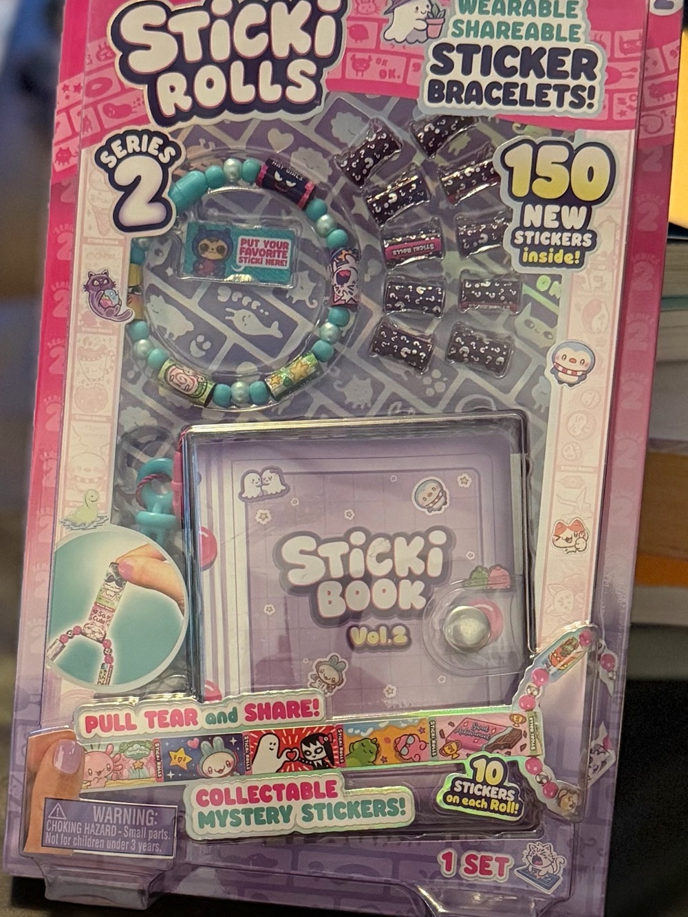 Sticki Rolls Sticki Book Series 2 Wearable Shareable Sticker Bracelet